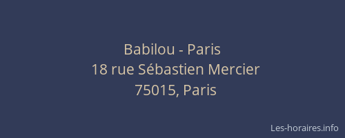 Babilou - Paris
