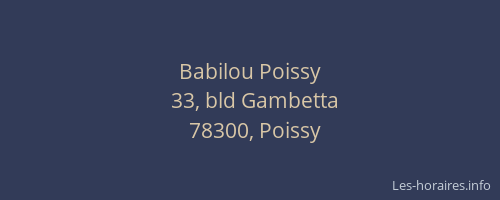 Babilou Poissy