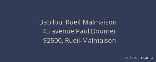 Babilou  Rueil-Malmaison