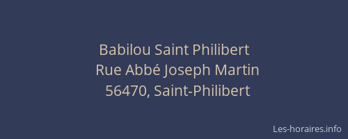 Babilou Saint Philibert