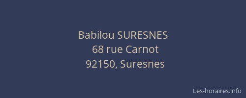 Babilou SURESNES