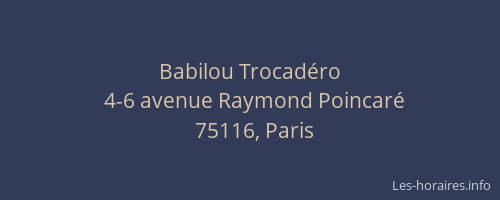 Babilou Trocadéro