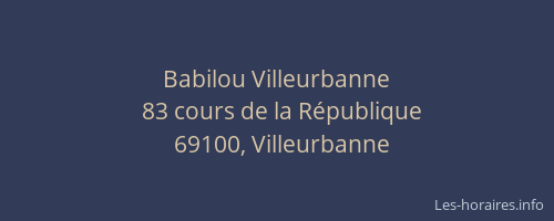 Babilou Villeurbanne