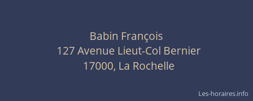 Babin François