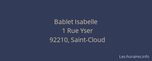 Bablet Isabelle