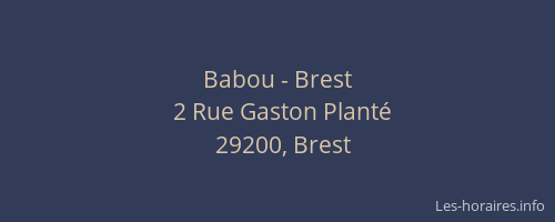 Babou - Brest