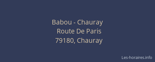 Babou - Chauray