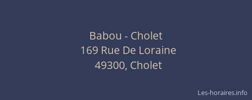 Babou - Cholet