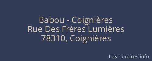 Babou - Coignières