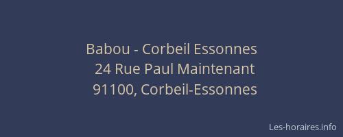 Babou - Corbeil Essonnes