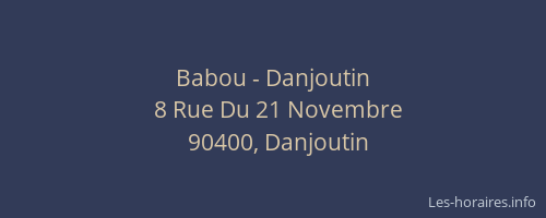 Babou - Danjoutin