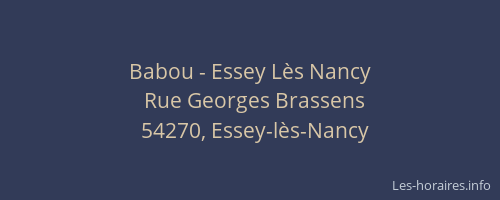 Babou - Essey Lès Nancy