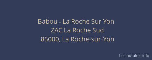Babou - La Roche Sur Yon