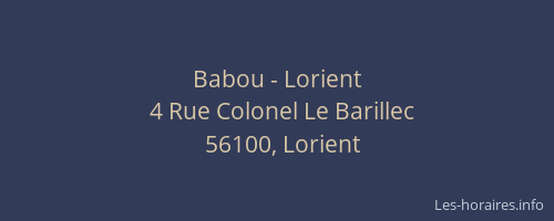 Babou - Lorient