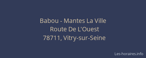 Babou - Mantes La Ville