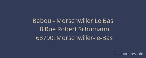 Babou - Morschwiller Le Bas