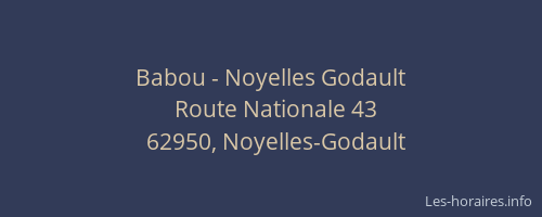Babou - Noyelles Godault