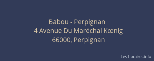 Babou - Perpignan