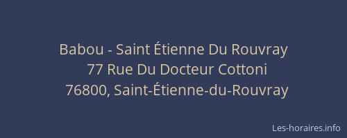 Babou - Saint Étienne Du Rouvray