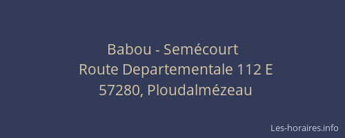 Babou - Sem&eacute;court