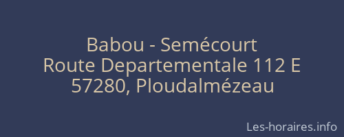Babou - Semécourt