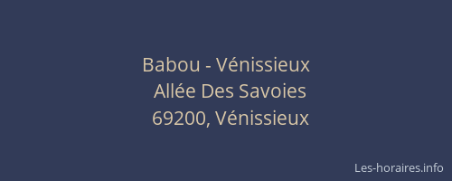 Babou - Vénissieux