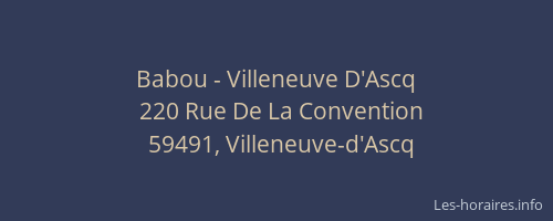 Babou - Villeneuve D'Ascq