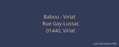 Babou - Viriat