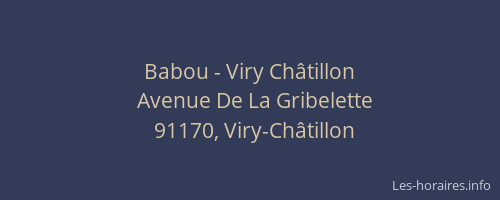 Babou - Viry Châtillon