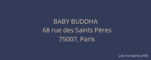 BABY BUDDHA