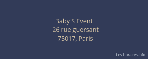 Baby S Event