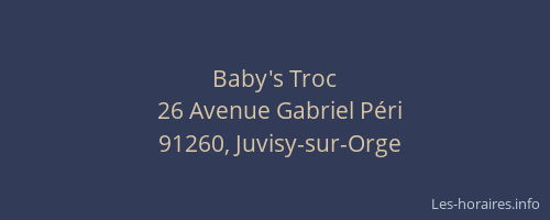 Baby's Troc