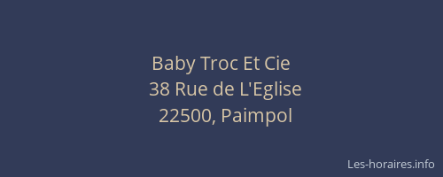 Baby Troc Et Cie
