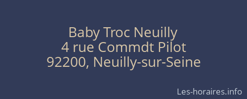 Baby Troc Neuilly
