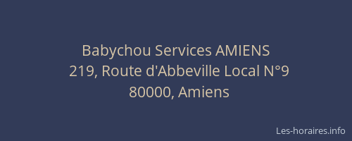 Babychou Services AMIENS