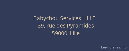 Babychou Services LILLE