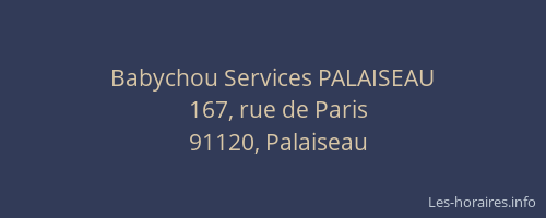Babychou Services PALAISEAU