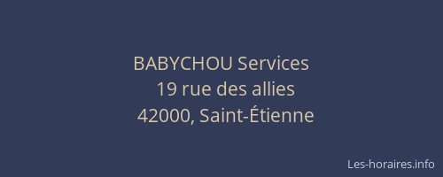 BABYCHOU Services