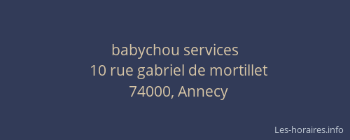 babychou services
