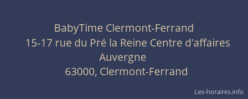 BabyTime Clermont-Ferrand