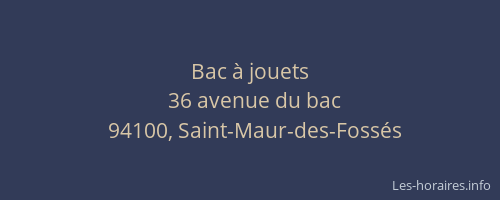 Bac &agrave; jouets