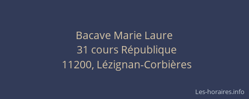 Bacave Marie Laure