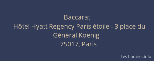 Baccarat