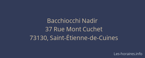 Bacchiocchi Nadir