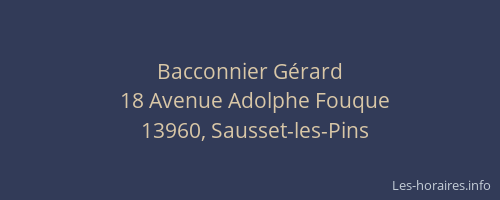 Bacconnier Gérard