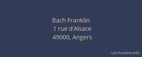 Bach Franklin
