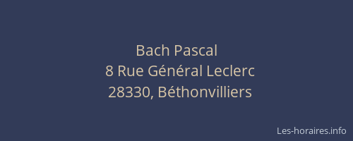 Bach Pascal