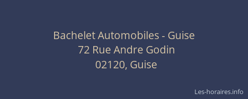 Bachelet Automobiles - Guise