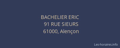 BACHELIER ERIC