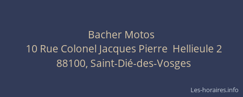 Bacher Motos